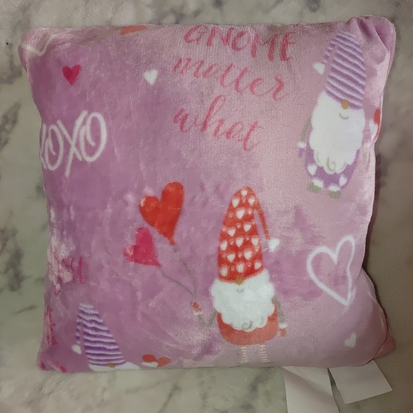 Love You Gnome Matter What Throw Pillows Pink 2 PC - Picture 5 of 12
